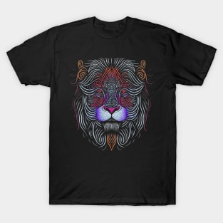 Line Art Lion T-Shirt